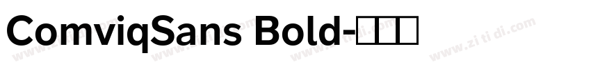 ComviqSans Bold字体转换 ComviqSans Bold字体转换